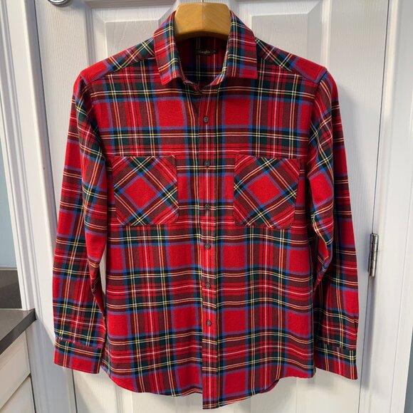 J.Mclaughlin Dobson Colorful Heavy Cotton Shirt Size Medium - Picture 1 of 8